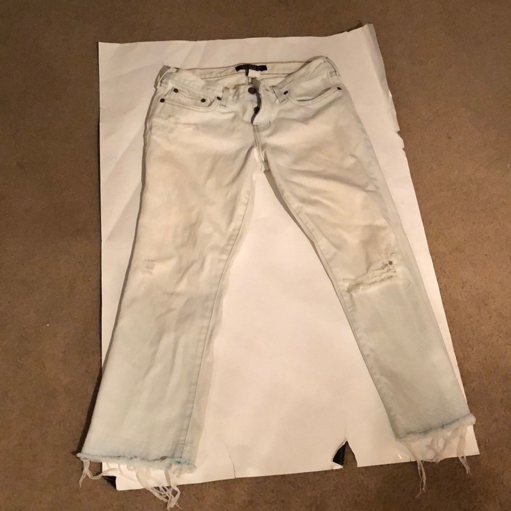 Boyfriend jean capris